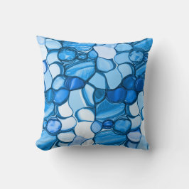 Runda som stenar i toner som liknar royalets blå kudde