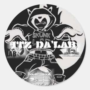 Runda Stickers Runt Klistermärke