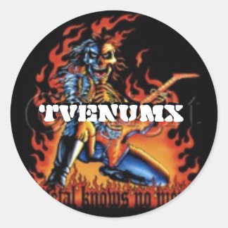 Runda Stickers Runt Klistermärke