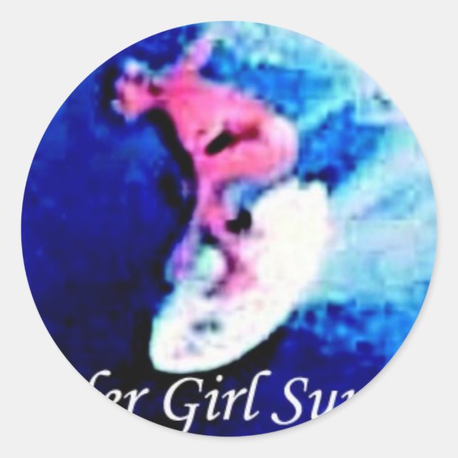 Runda Stickers Runt Klistermärke (Framsida)