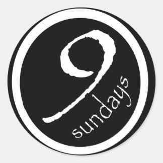 Runda Stickers Runt Klistermärke