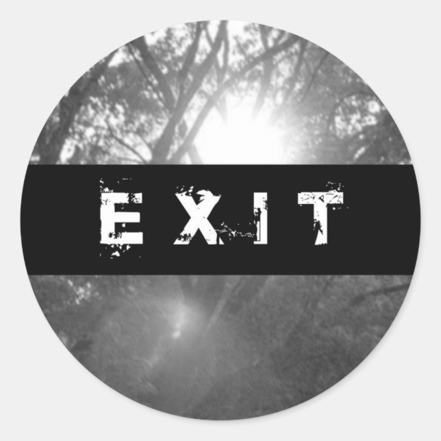 Runda Stickers Runt Klistermärke (Framsida)