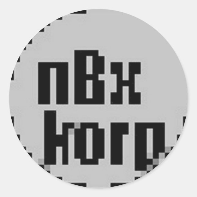 Runda Stickers Runt Klistermärke (Framsida)