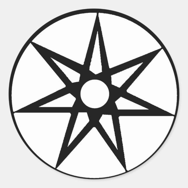 Runda Stickers Runt Klistermärke (Framsida)