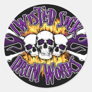 Runda Stickers Runt Klistermärke