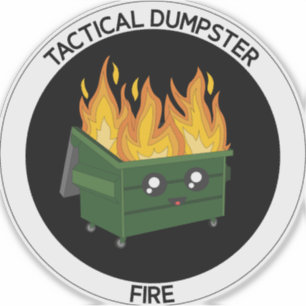 Runda taktiska dammsugare Fire MiliStil Decal Klistermärken