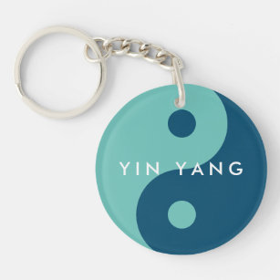 Runda Yin Yang logotyp anpassningsbar-fotonyckelke