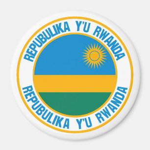 Rundabordsemblem i Rwanda Magnet