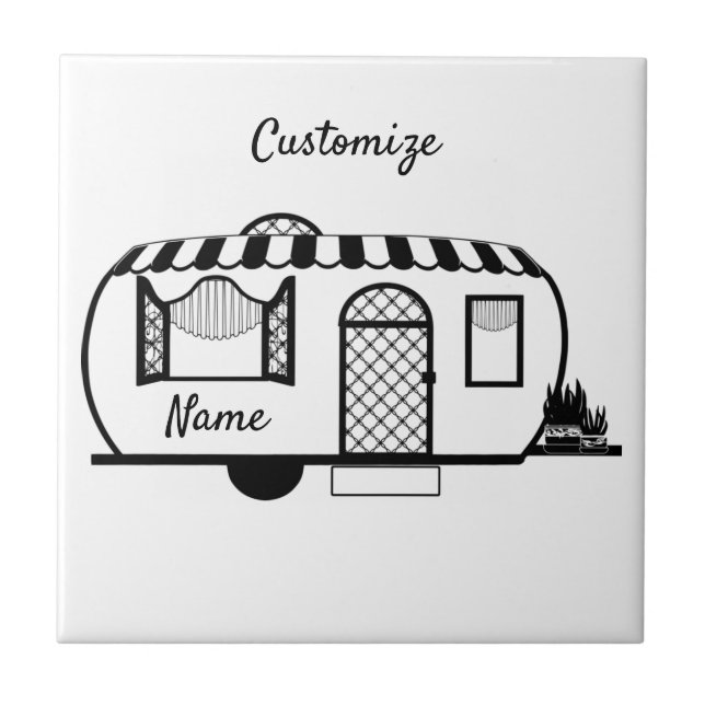 Rundad Caravan Trailer Thunder_Cove Kakelplatta (Framsidan)