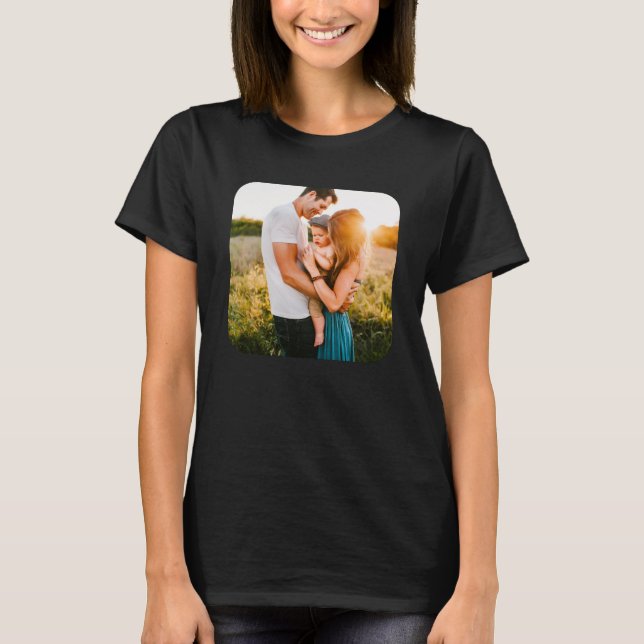 Rundad fotomall Womans TShirt T Shirt (Framsida)