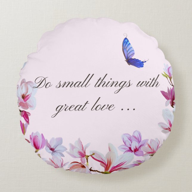 Rundad fyllning för Underbara Kärlek Rund Kudde (Framsidan)