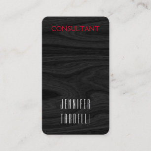Rundad Grått Wood Background-Elegant Visitkort