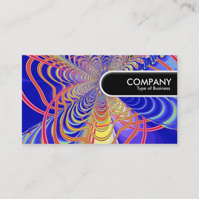 Rundad Kant-Märkre - Fractal Abstrakt 061012d Visitkort (Framsida)
