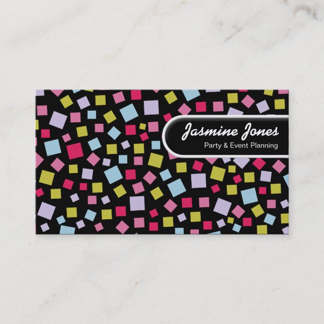 Rundad Kant-Märkre - Kaskonderad Färg Visitkort (Framsida)