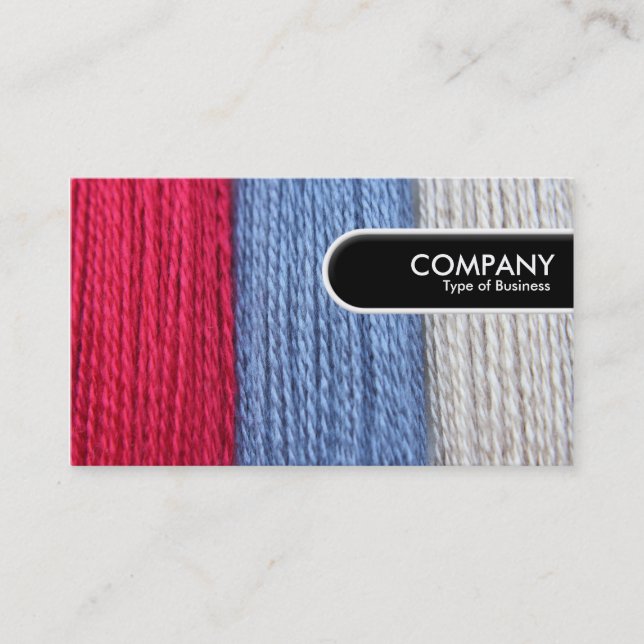 Rundad Kant-Märkre - mörk tråd Visitkort (Framsida)