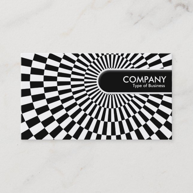 Rundad Kant Märkre - Op Art 01 Visitkort (Framsida)