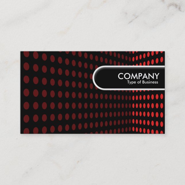 Rundad Kant-Märkre - tonhörn - röd Visitkort (Framsida)