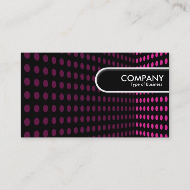 Rundad Kant-Märkre - tonhörn - Shock rosa Visitkort (Framsida)