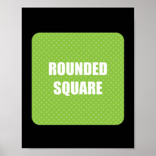 Rundad kvadrat 15 x 15 poster