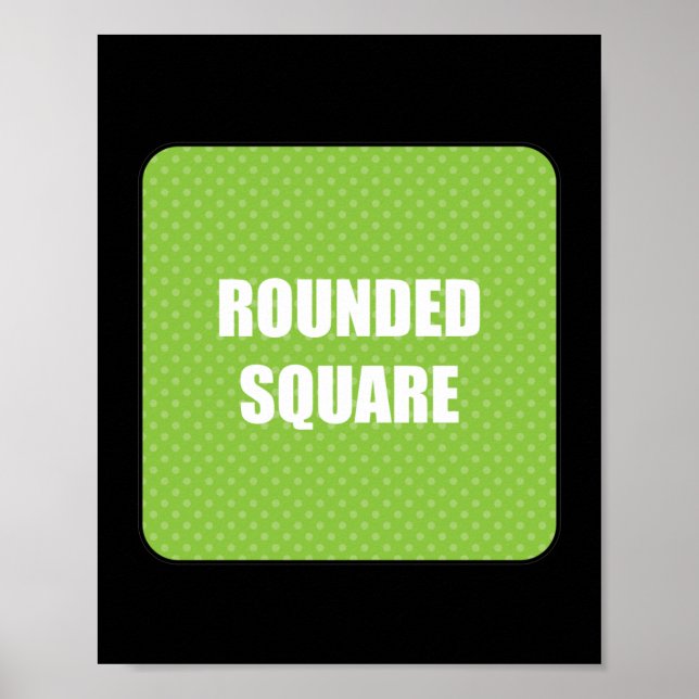 Rundad kvadrat 15 x 15 poster (Framsidan)