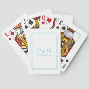Rundade akvatiska uppspelningskort casinokort