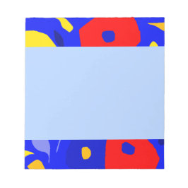 Rundade botaniska former anteckningsblock