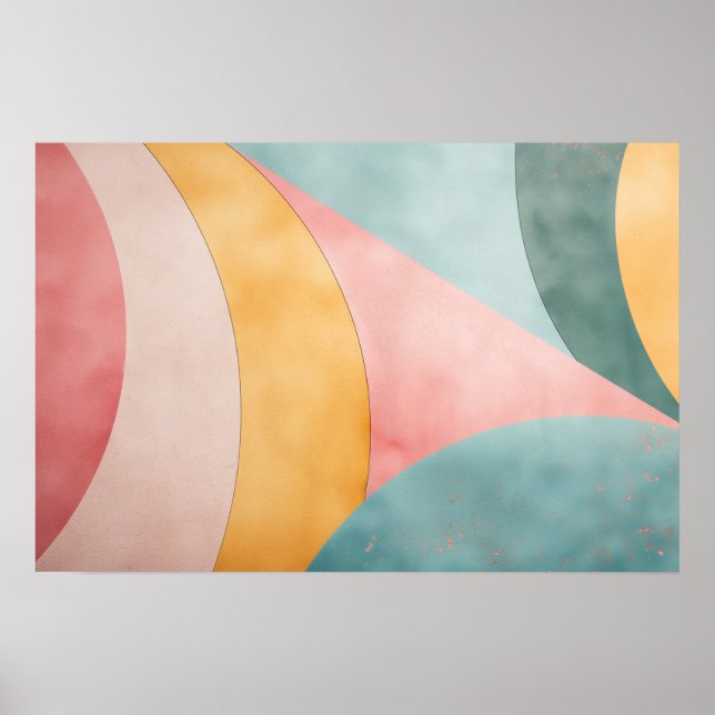 Rundade former i blek färg med kopieringsutrymme poster (Framsidan)