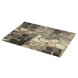 Rundade former i brons färg, glansigt ljus guld?