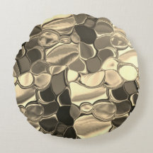 Rundade former i brons färg, klar guld, glansig