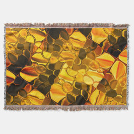 Rundade former i färg, glansigt mycket guld? filt