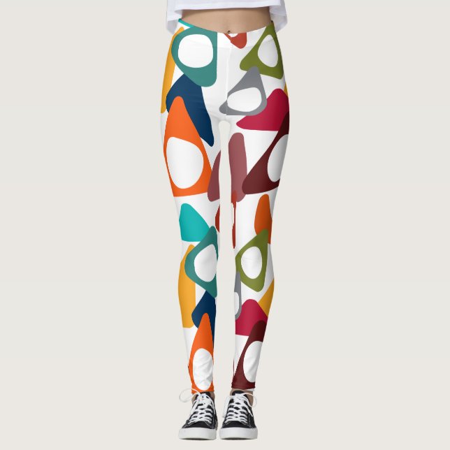 Rundade trianglar leggings (Framsida)