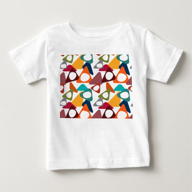 Rundade trianglar t shirt (Framsida)