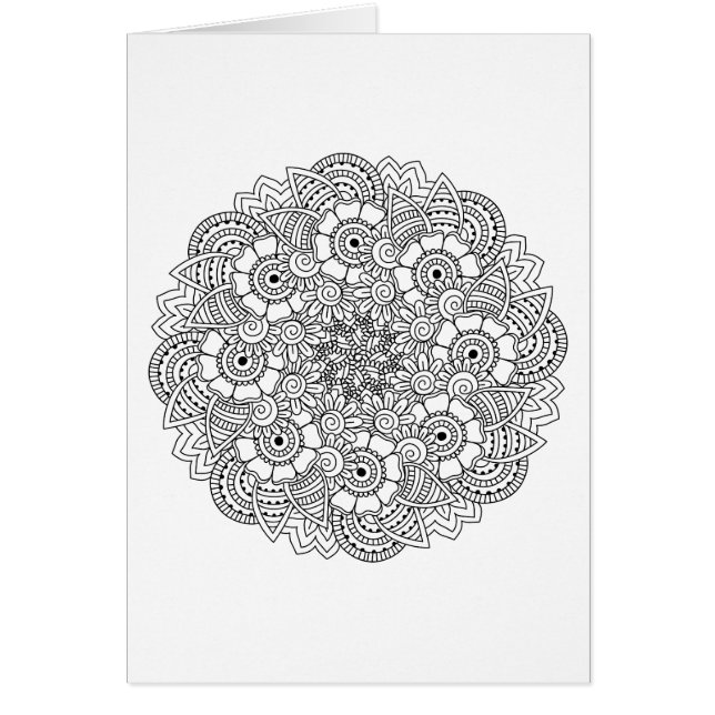 Rundadesignklotter Hälsningskort (Framsidan)