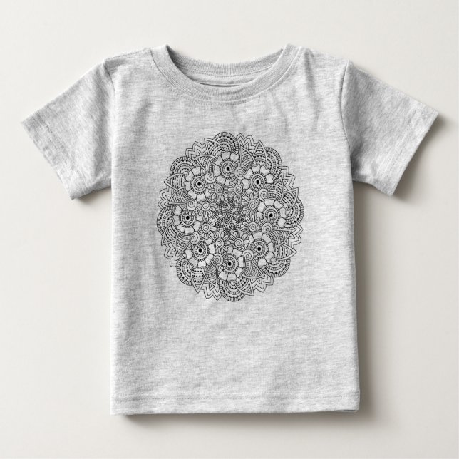 Rundadesignklotter T-shirt (Framsida)
