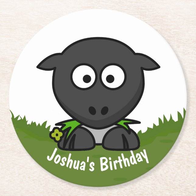 Rundafår Underlägg Papper Rund (Framsidan)