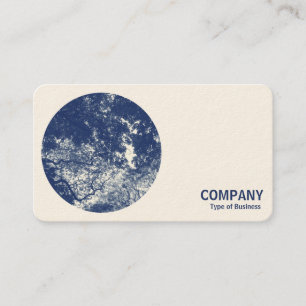 Rundafoto - skogsmarkCanopy 02 - Cyanotype Visitkort