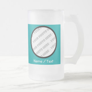 Rundafotoet & text frostade Stein - skapa ditt Frostat Ölglas