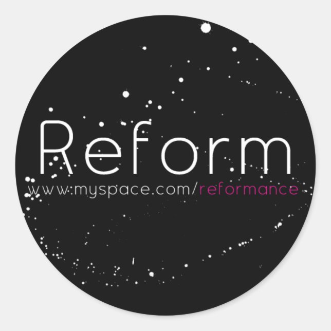 RundaMySpace klistermärke (Framsida)