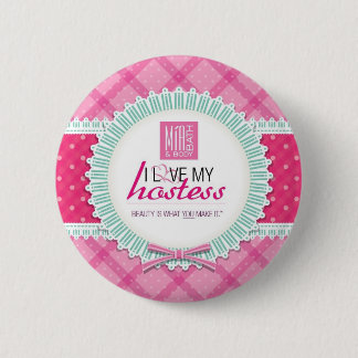 Rundan älskar jag min värdinna klämmer fast knapp