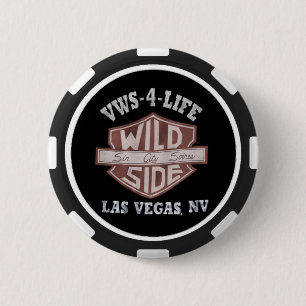 Rundan för ¼ för VWS-pokerchip 2" knäppas Knapp