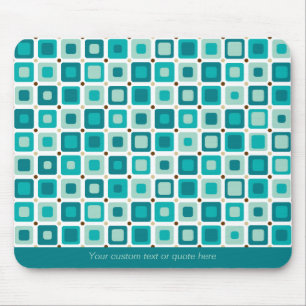 Rundan kvadrerar mönster Mousepad Musmatta