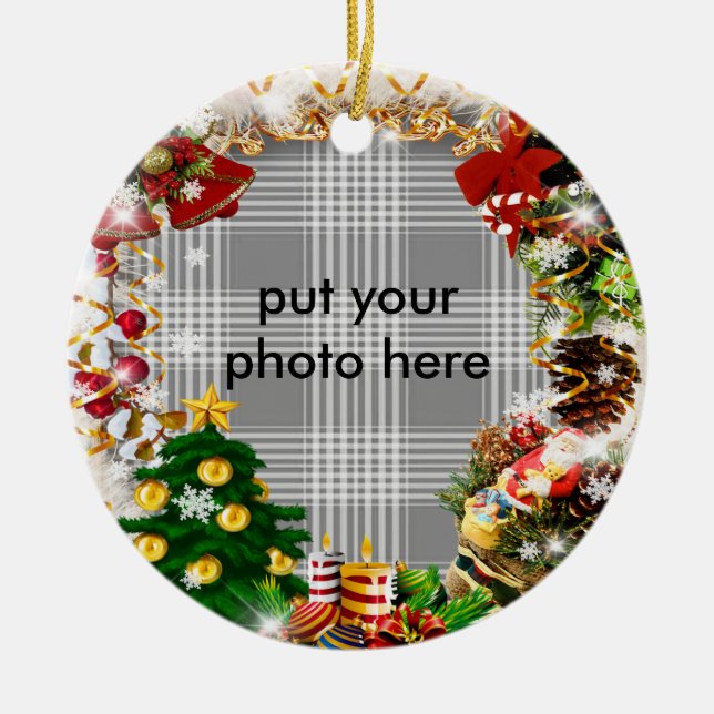 Rundaramprydnad Julgransprydnad Keramik (Framsidan)