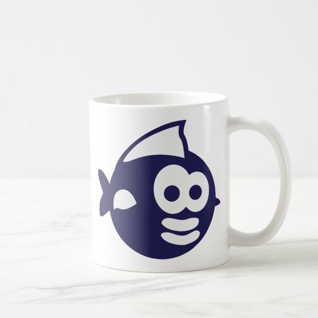 Runder Fisch fish Kaffemugg (Höger)