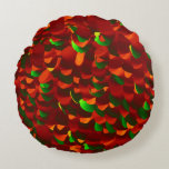 Rundes Kissen Rund Kudde<br><div class="desc">Ein rundes Dekokissen mit einem abstrakten Design von Rosenblättern, man lege seinen Kopf darauf und ist auf Rosen gebettet.</div>