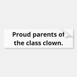 Rundföräldrar av klassen clown. stötdekal bildekal