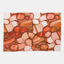 Rundformade former som frön, korall och rött