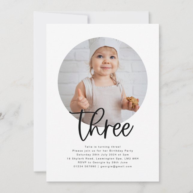 Rundfoto, inbjudan på tre dagar (Framsida)