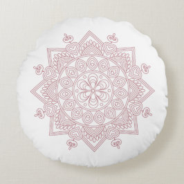 Rundfyllnad för Mindfulhet Mandalas design Rund Kudde