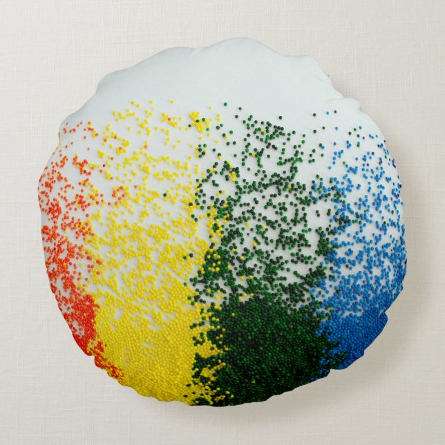 Rundfyllnad för snyggt för Soffa Rund Kudde (Baksidan)