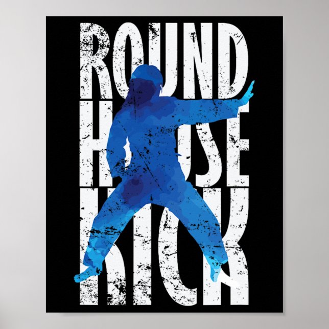 Rundhus spark Kickboxning Taekwondo  Poster (Framsidan)